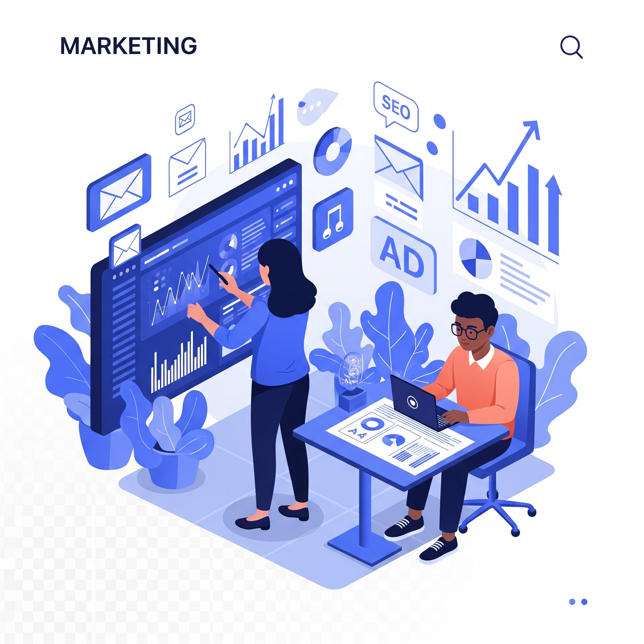 Digital Marketing Illustration